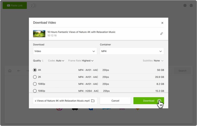 4K Video Downloader Plus　youtube mp4 ダウンロード