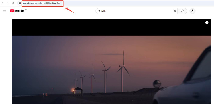 YouTube動画のURLをコピー