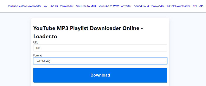 LOADER.TO youtube 4k ダウンロード