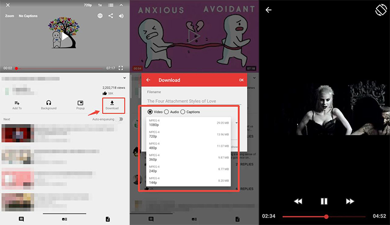 NewPipe YouTube動画を保存