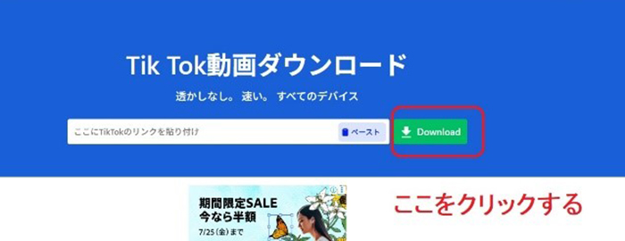 snaptik TikTok動画保存