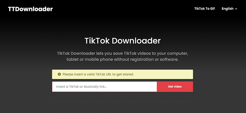 TTDownloader tiktok 保存できない動画を保存