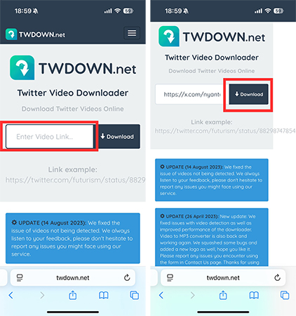 TwDown.net Twitter動画をダウンロード