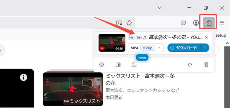 Video DownloadHelper ダウンロードオプション